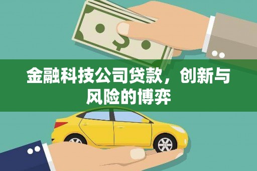 东安金融科技公司贷款，创新与风险的博弈