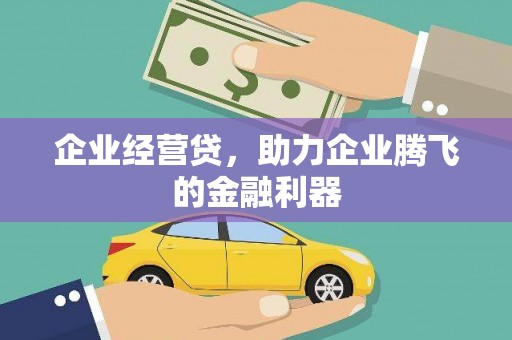 东安企业经营贷，助力企业腾飞的金融利器