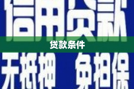 东安贷款条件