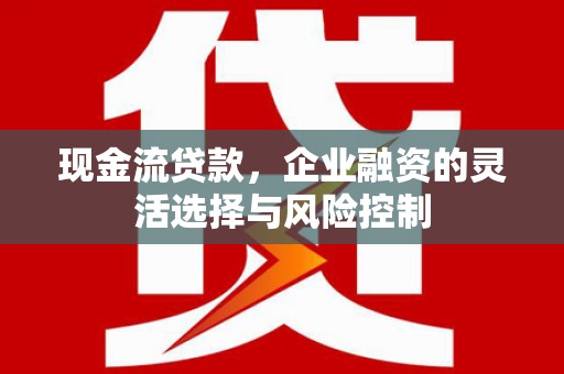 东安现金流贷款，企业融资的灵活选择与风险控制