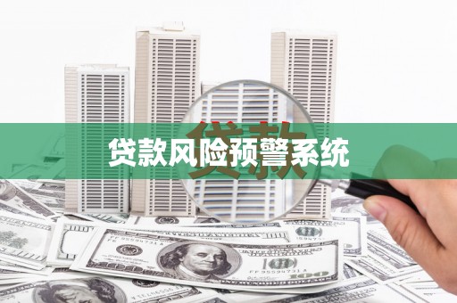 东安贷款风险预警系统