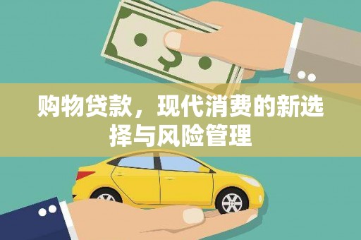 东安购物贷款，现代消费的新选择与风险管理
