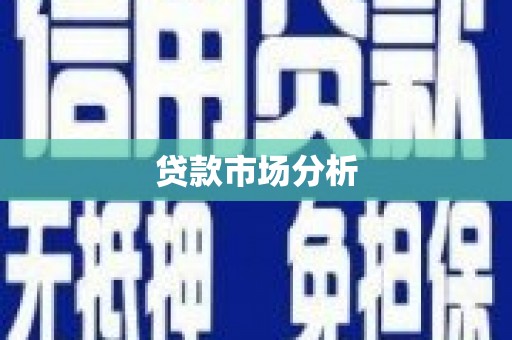 东安贷款市场分析