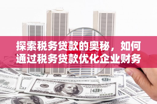 东安探索税务贷款的奥秘，如何通过税务贷款优化企业财务