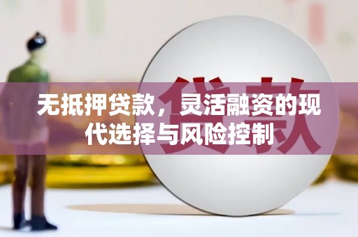 东安无抵押贷款，灵活融资的现代选择与风险控制