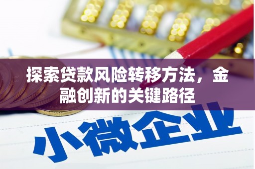 东安探索贷款风险转移方法，金融创新的关键路径