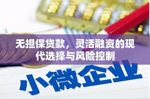 东安无担保贷款，灵活融资的现代选择与风险控制