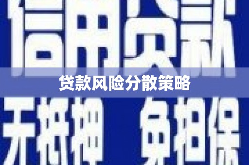 东安贷款风险分散策略