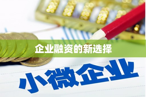 东安企业融资的新选择