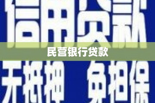 东安民营银行贷款
