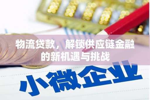 东安物流贷款，解锁供应链金融的新机遇与挑战