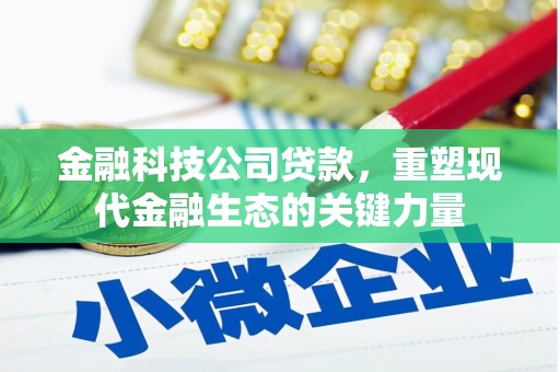 东安金融科技公司贷款，重塑现代金融生态的关键力量