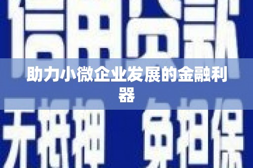 东安助力小微企业发展的金融利器