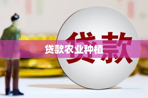 东安贷款农业种植
