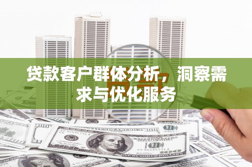 东安贷款客户群体分析，洞察需求与优化服务